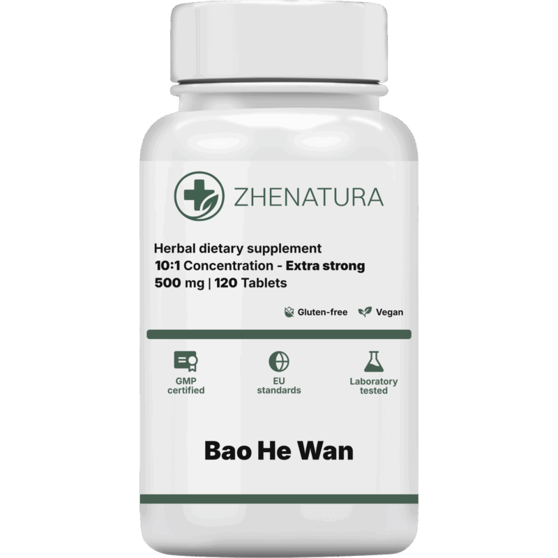 Bao he wan packaging bottle green extra strong