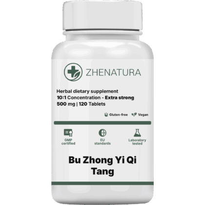 Bu zhong yi qi tang packaging bottle green