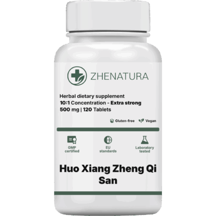 Huo xiang zheng qi san packaging bottle green