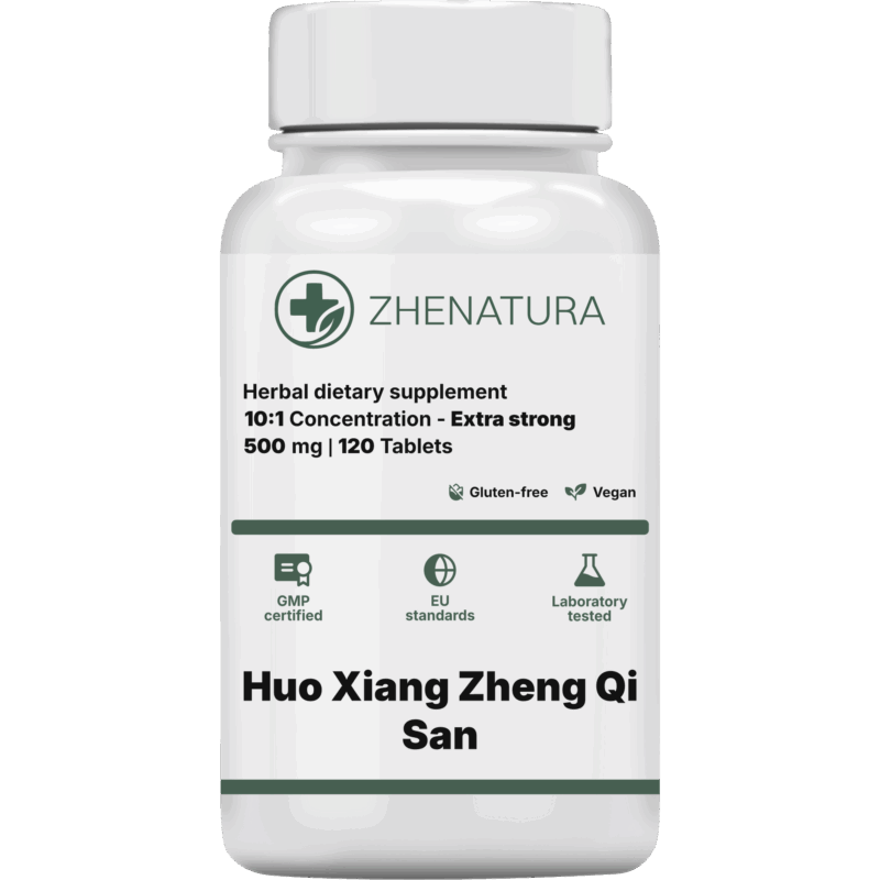 Huo xiang zheng qi san packaging bottle green