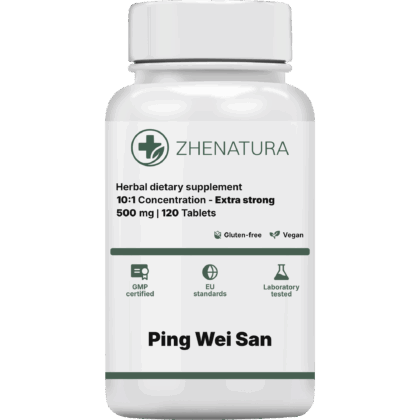 Ping wei san packaging bottle green