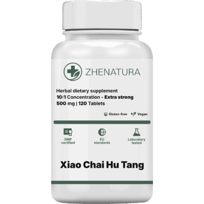 Xiao chai hu tang packaging bottle green