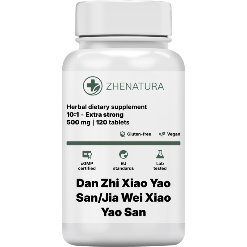 Dan zhi xiao yao san jia wei xiao yao san packaging bottle.png