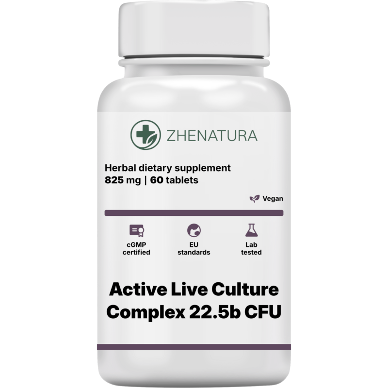 Active live culture complex 22 5b cfu packaging bottle zhen.png