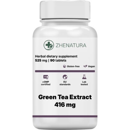 Green tea extract 416 mg packaging bottle WHENL.png