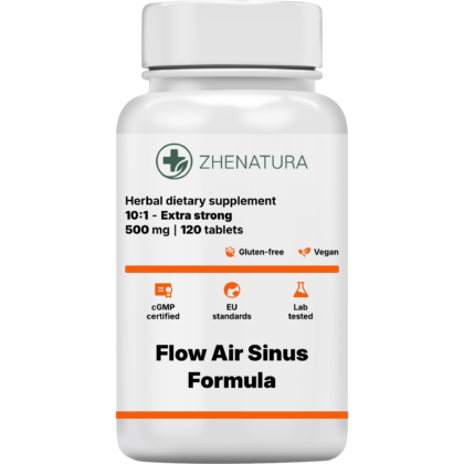 Flow air sinus formula packaging bottle.png