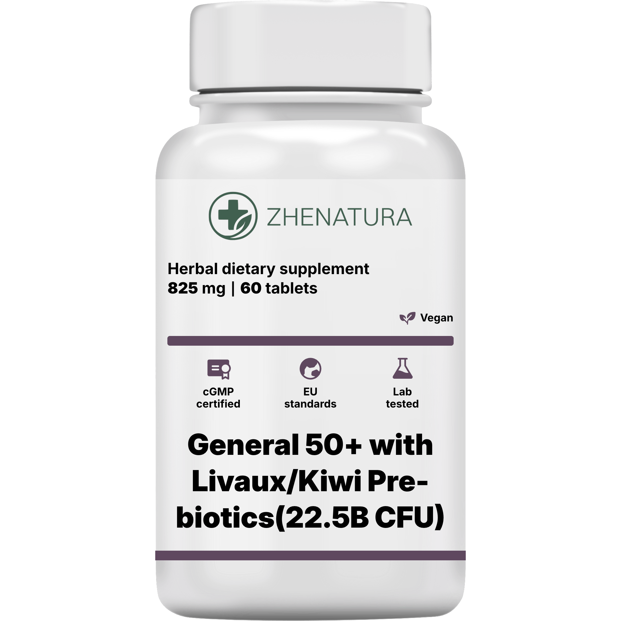 General 50 with livaux kiwi pre biotics 22 5b cfu packaging bottle zhen.png