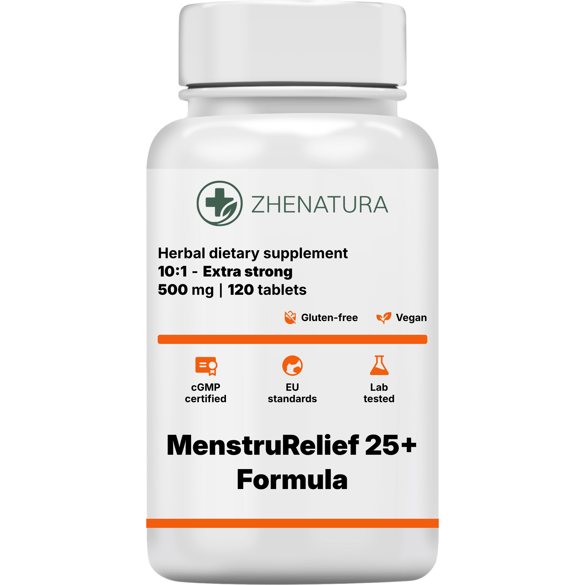 Menstrurelief 25 formula packaging bottle.png