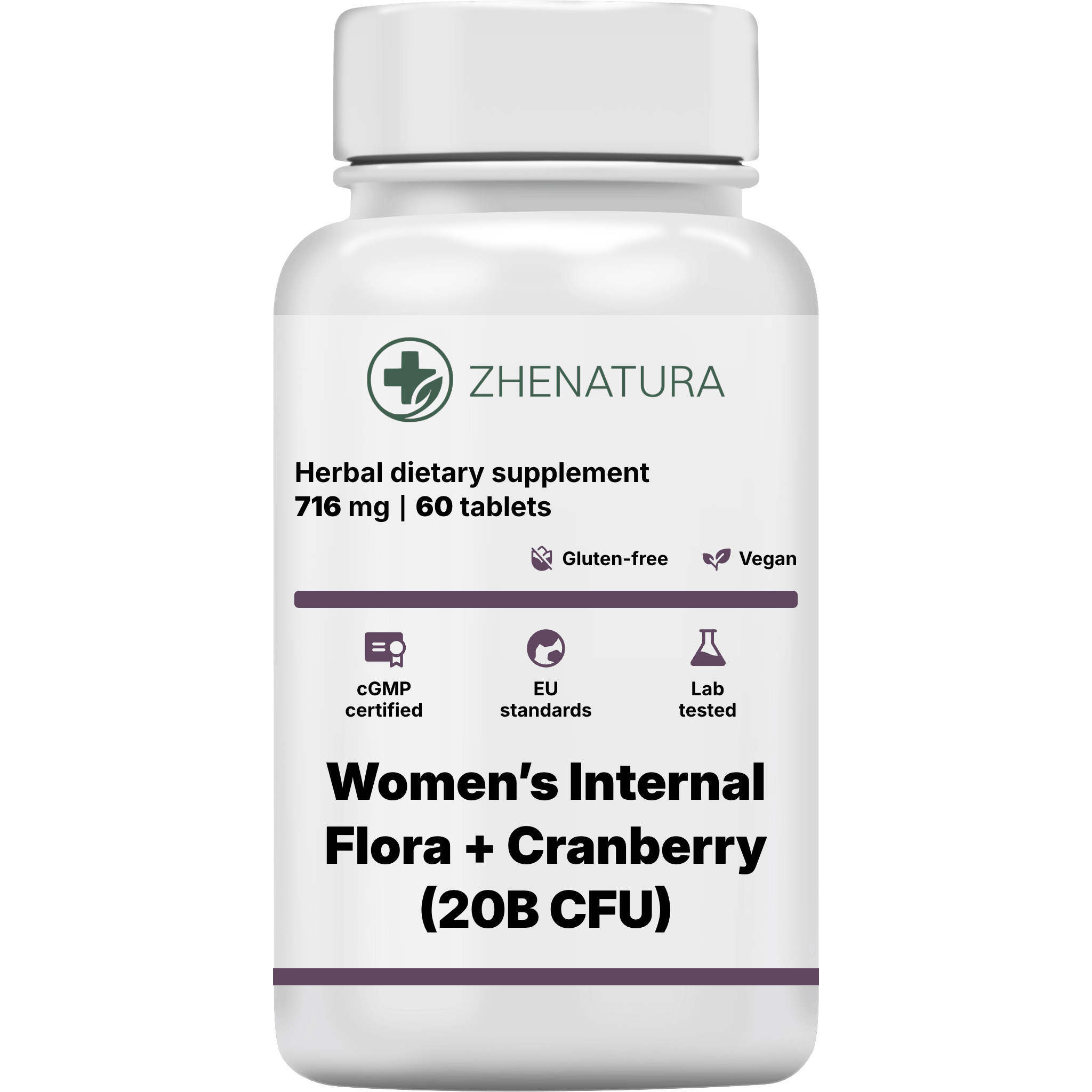 Women s internal flora cranberry 20b cfu packaging bottle zhen.png