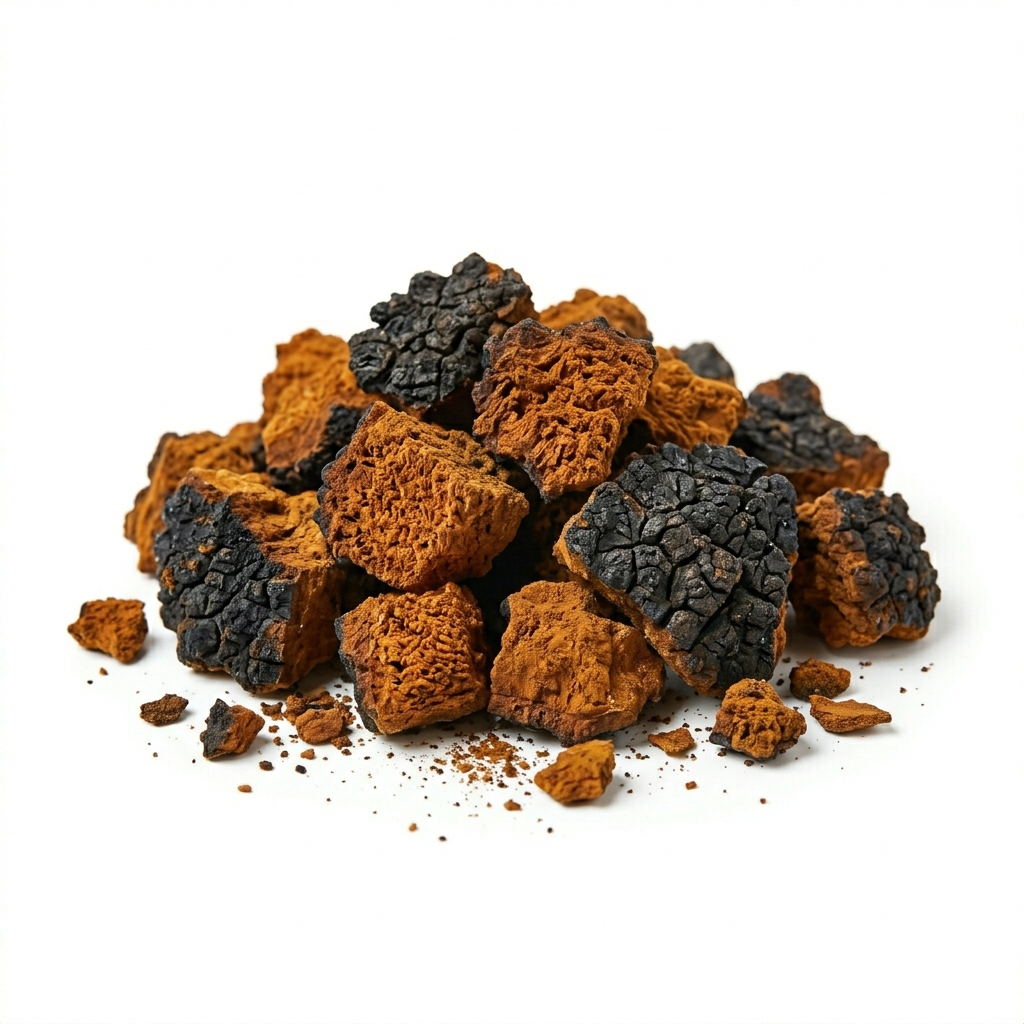 Chaga (Inonotus obliquus) ((Bái huà róng))