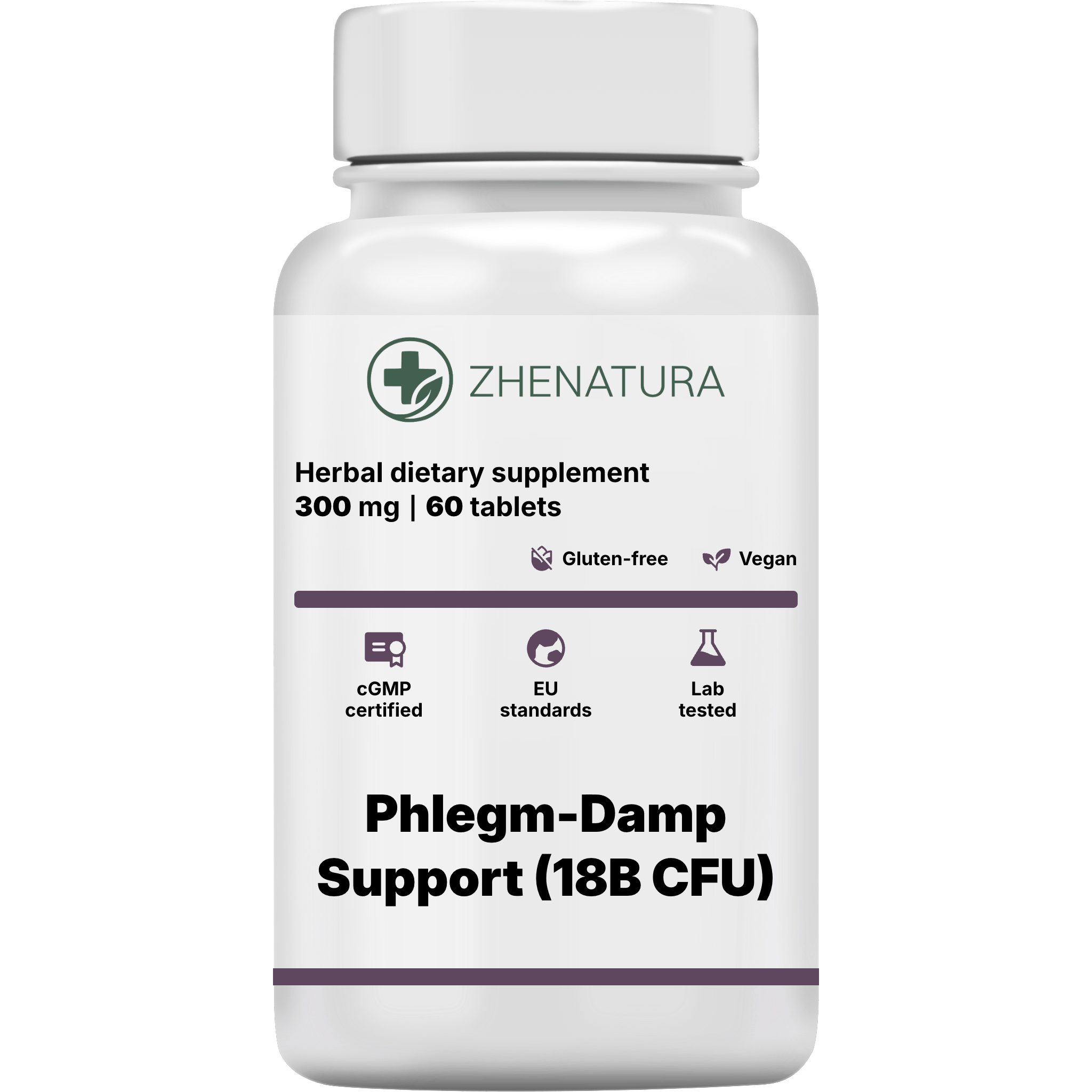 Phlegm damp support 18b cfu packaging bottle ZHEN.png