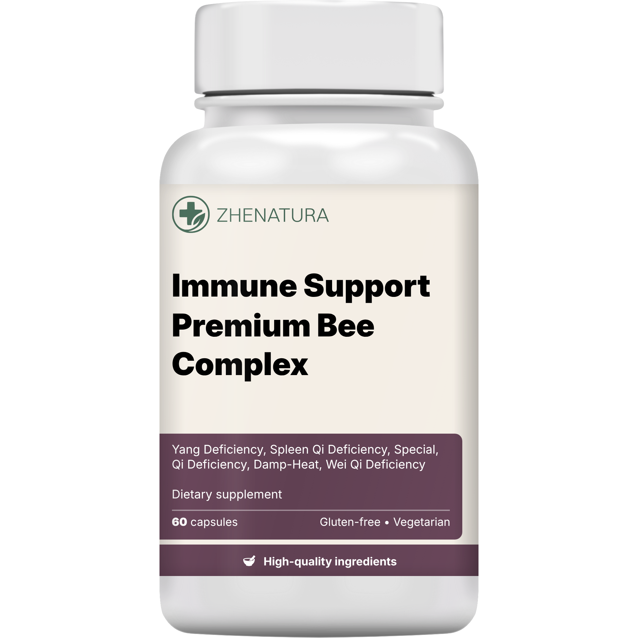 Immune support premium bee complex packaging bottle1.png