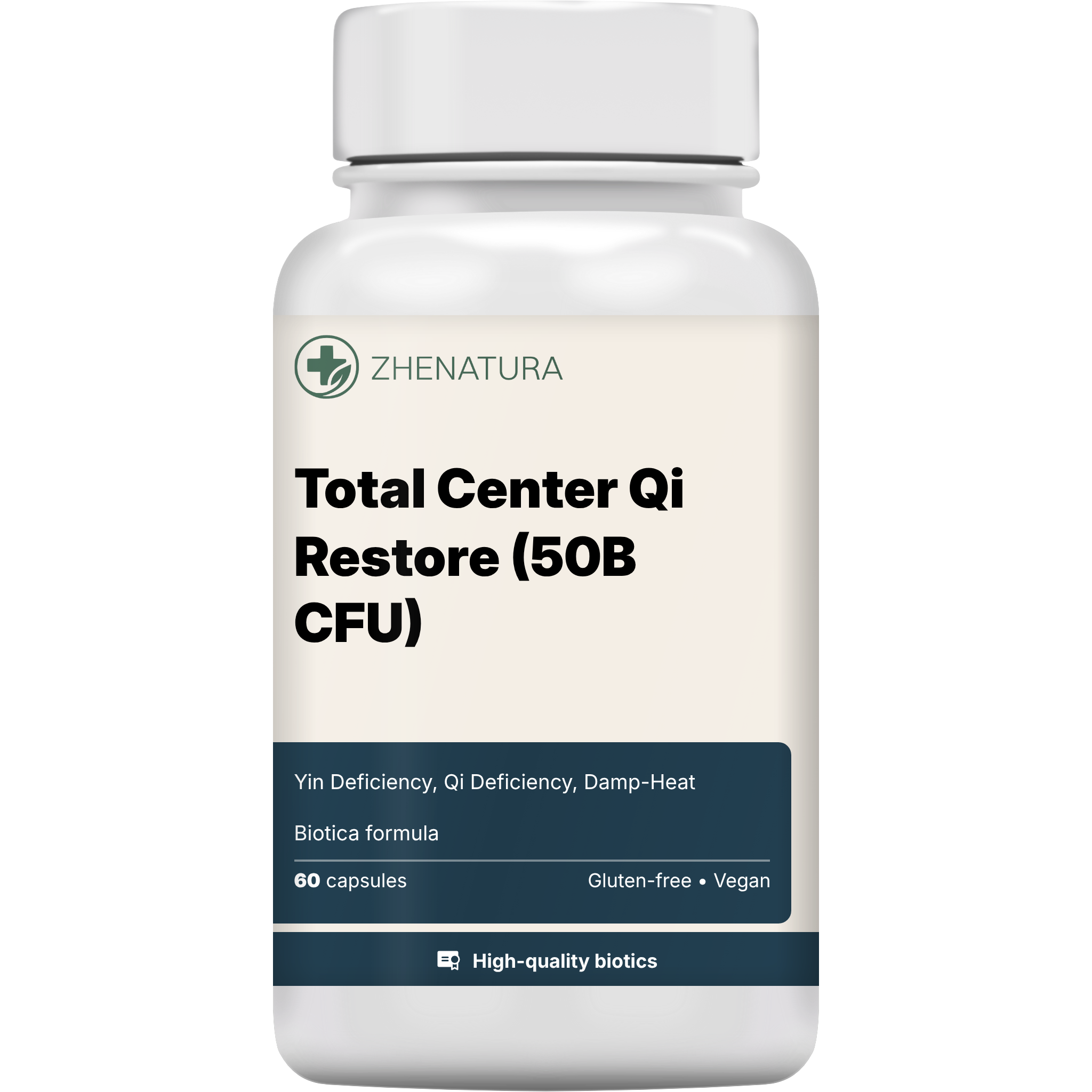 Total center qi restore 50b cfu packaging bottle.png