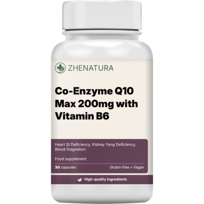Co enzyme q10 max 200mg with vitamin b6 packaging bottle zhen.png
