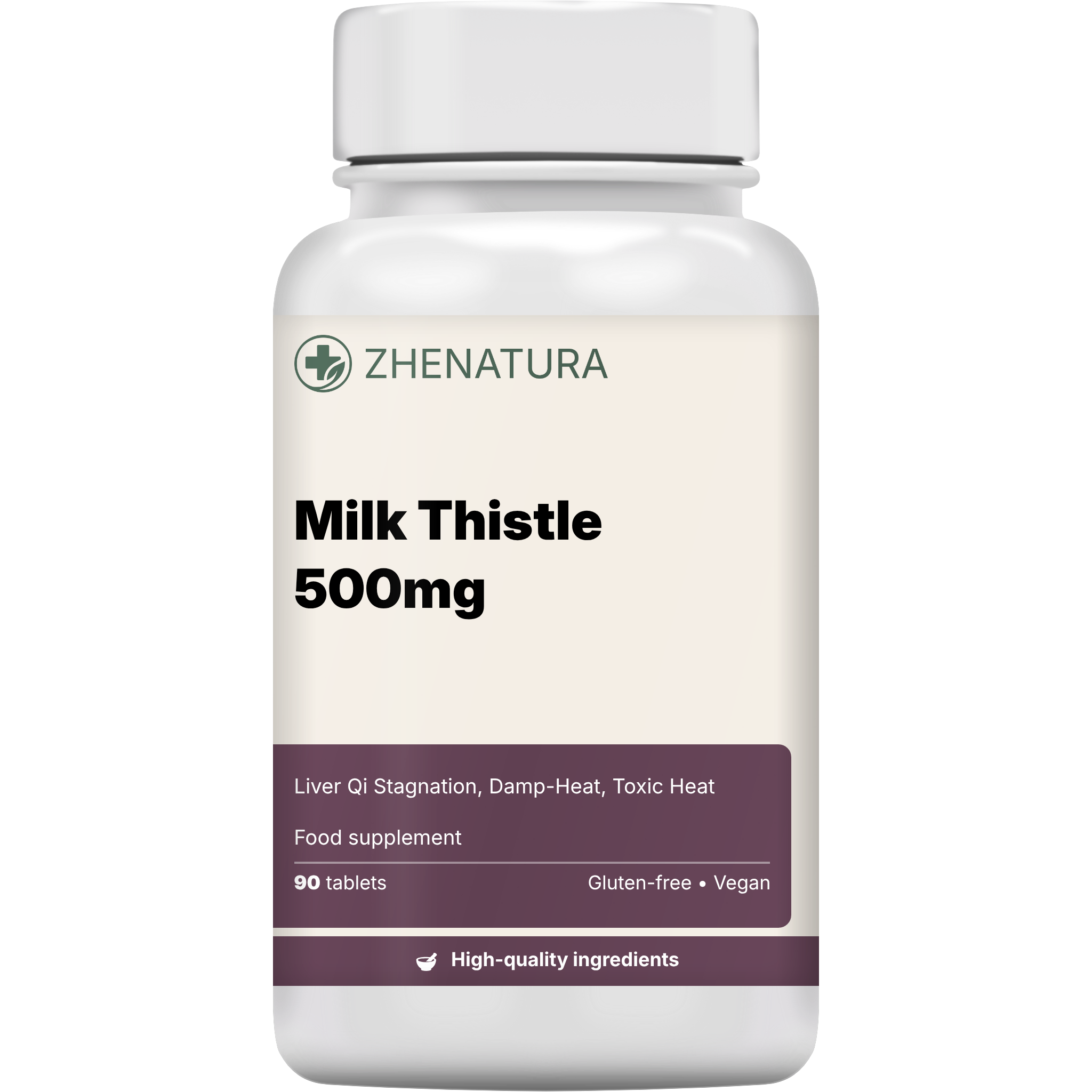Milk thistle 500mg packaging bottle zhen.png