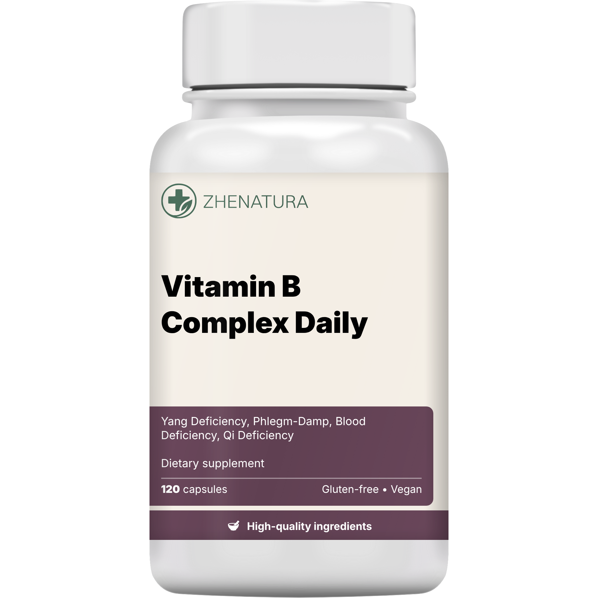 Vitamin b complex daily packaging bottle zhen.png