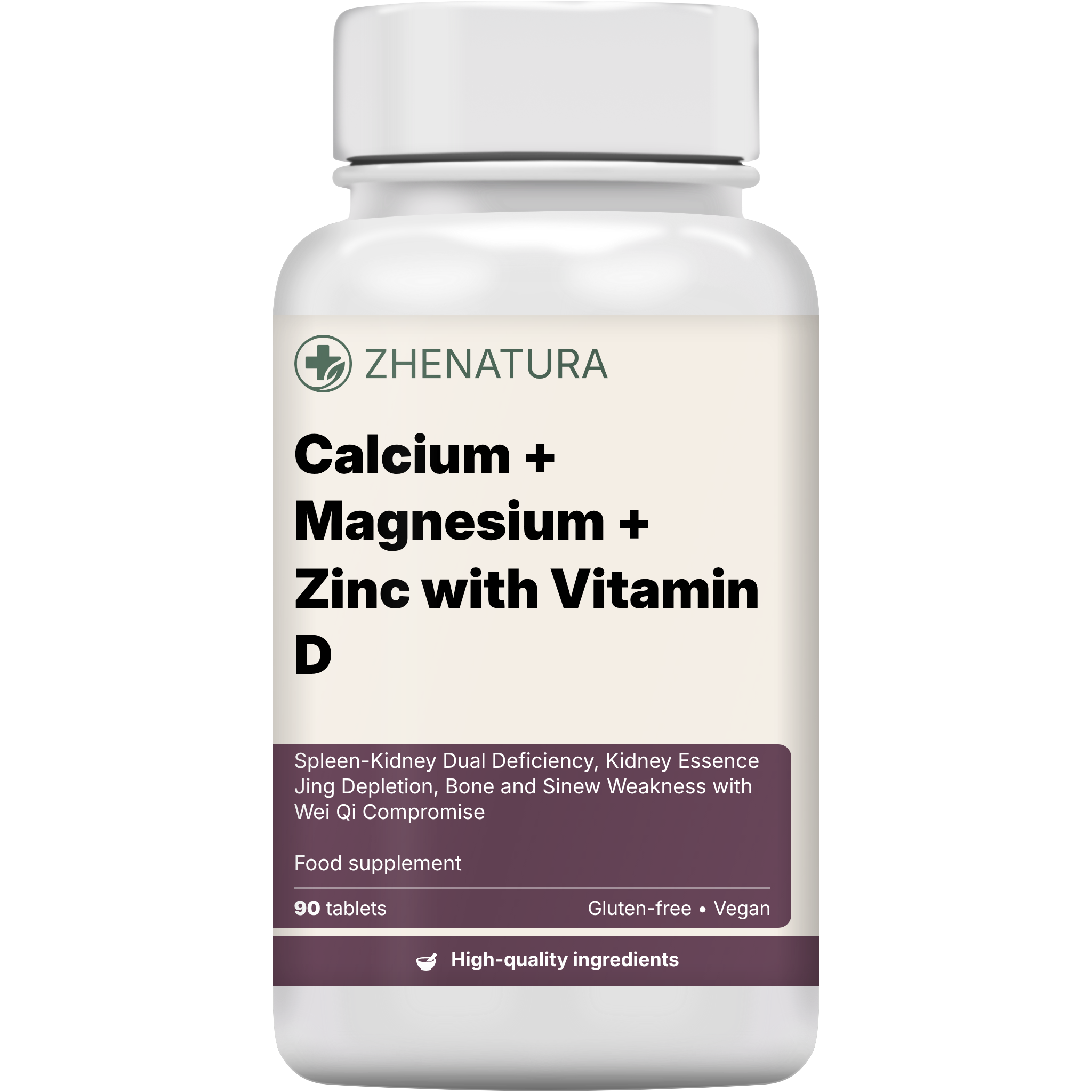 Calcium magnesium zinc with vitamin d packaging bottle zhen.png