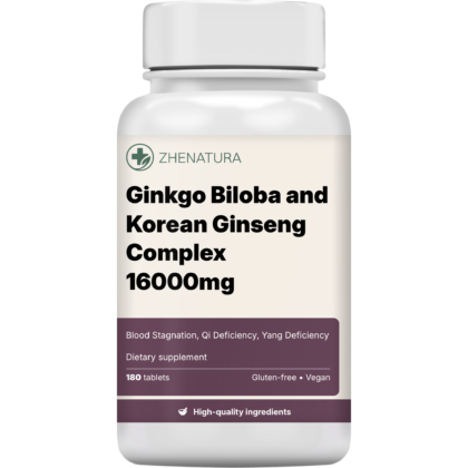 Ginkgo biloba and korean ginseng complex 16000mg packaging bottle zhen 1.png