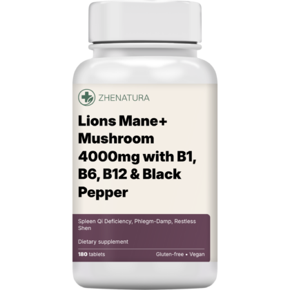 Lions mane mushroom 4000mg with b1 b6 b12 black pepper packaging bottle zhen.png