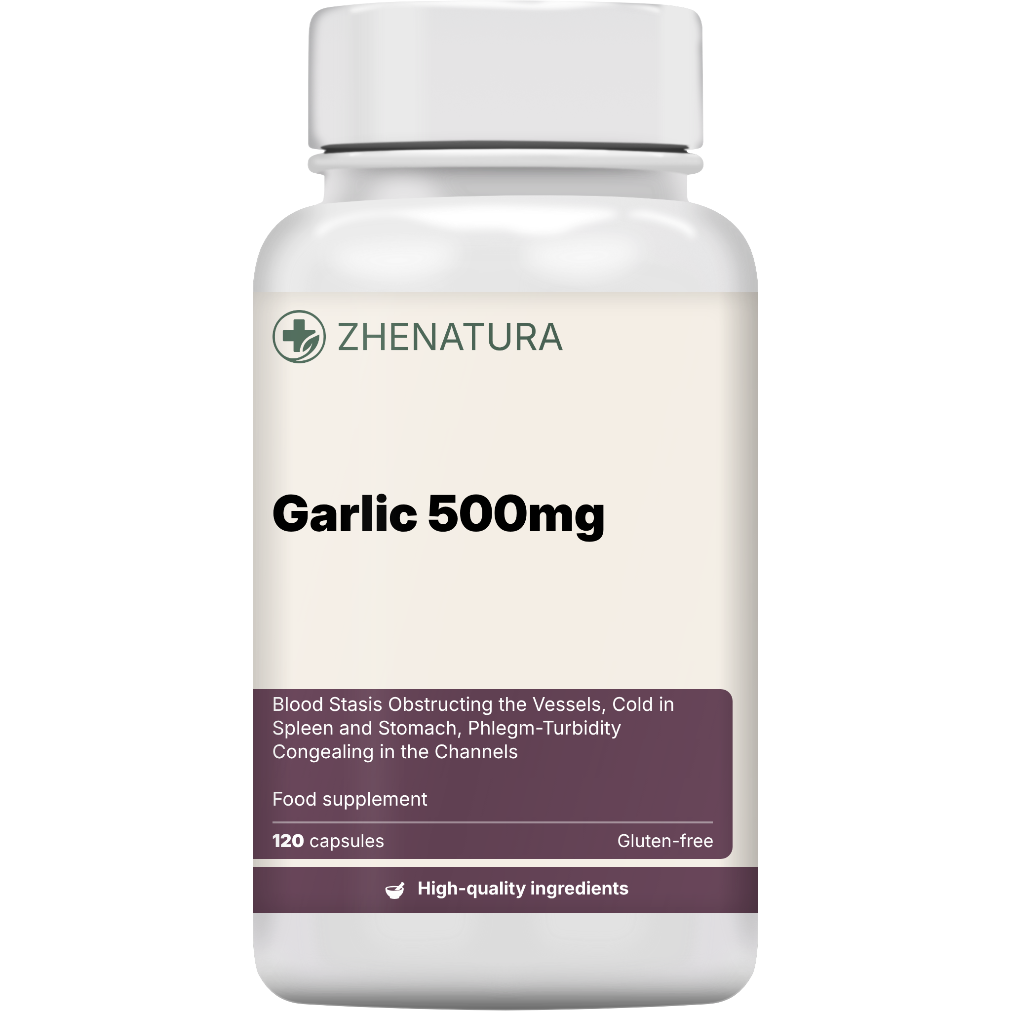 Garlic 500mg packaging bottle zhen.png