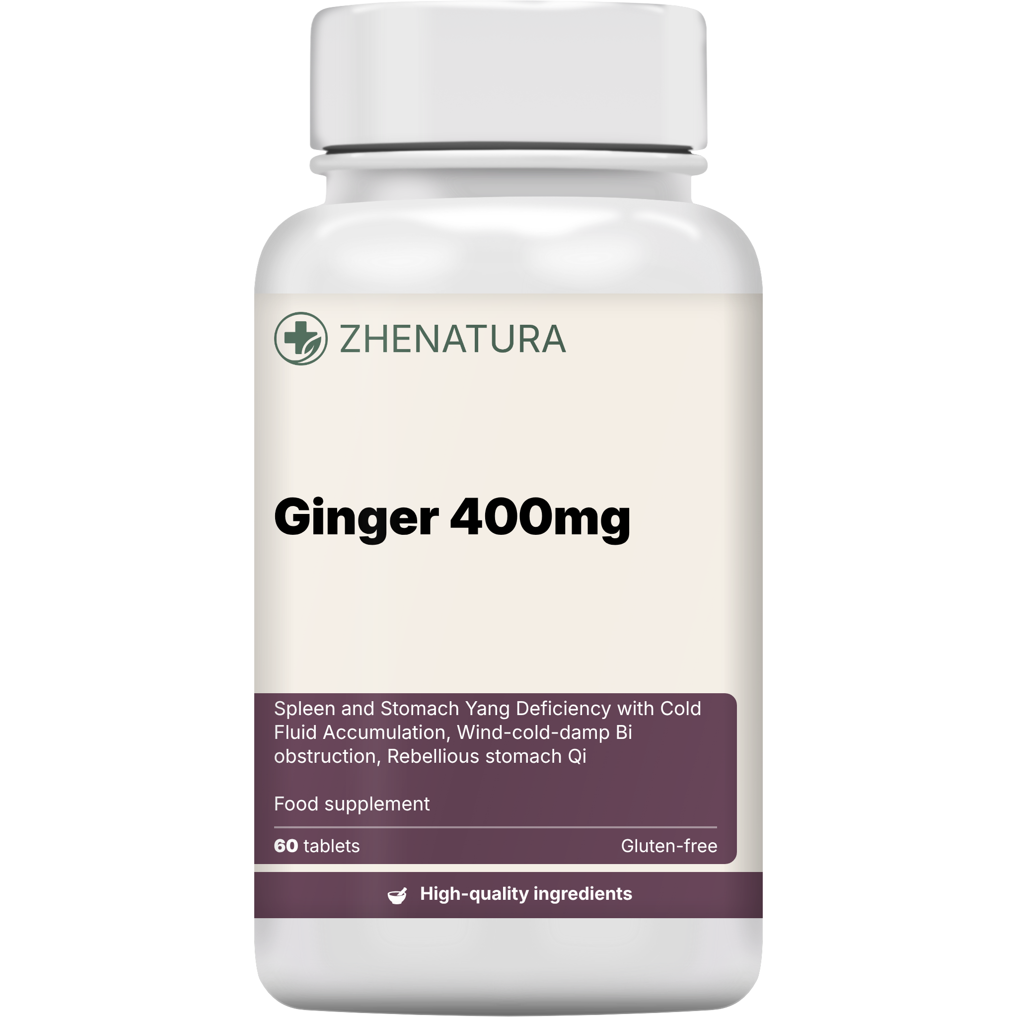 Ginger 400mg packaging bottle zhen.png