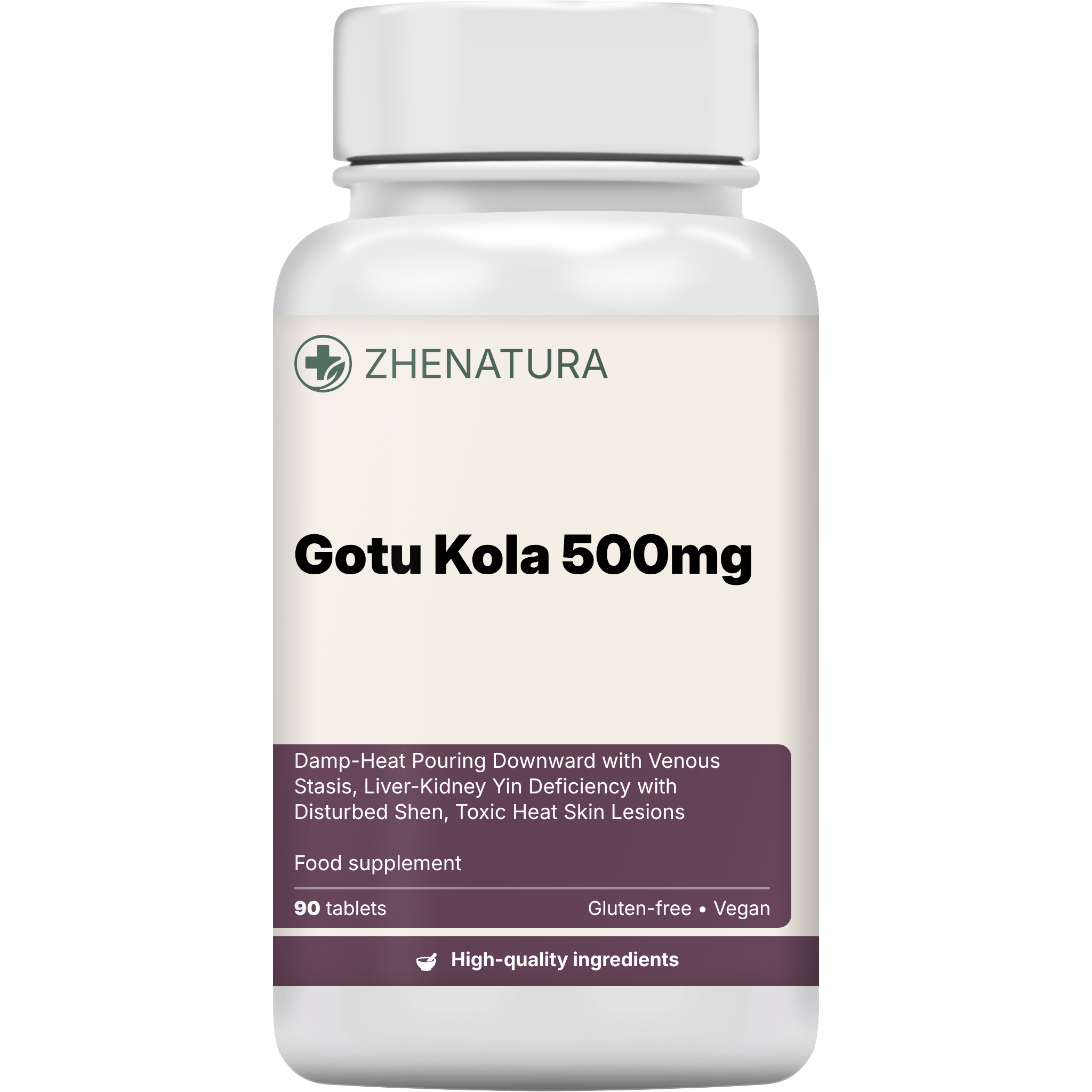 Gotu kola 500mg packaging bottle zhen.png