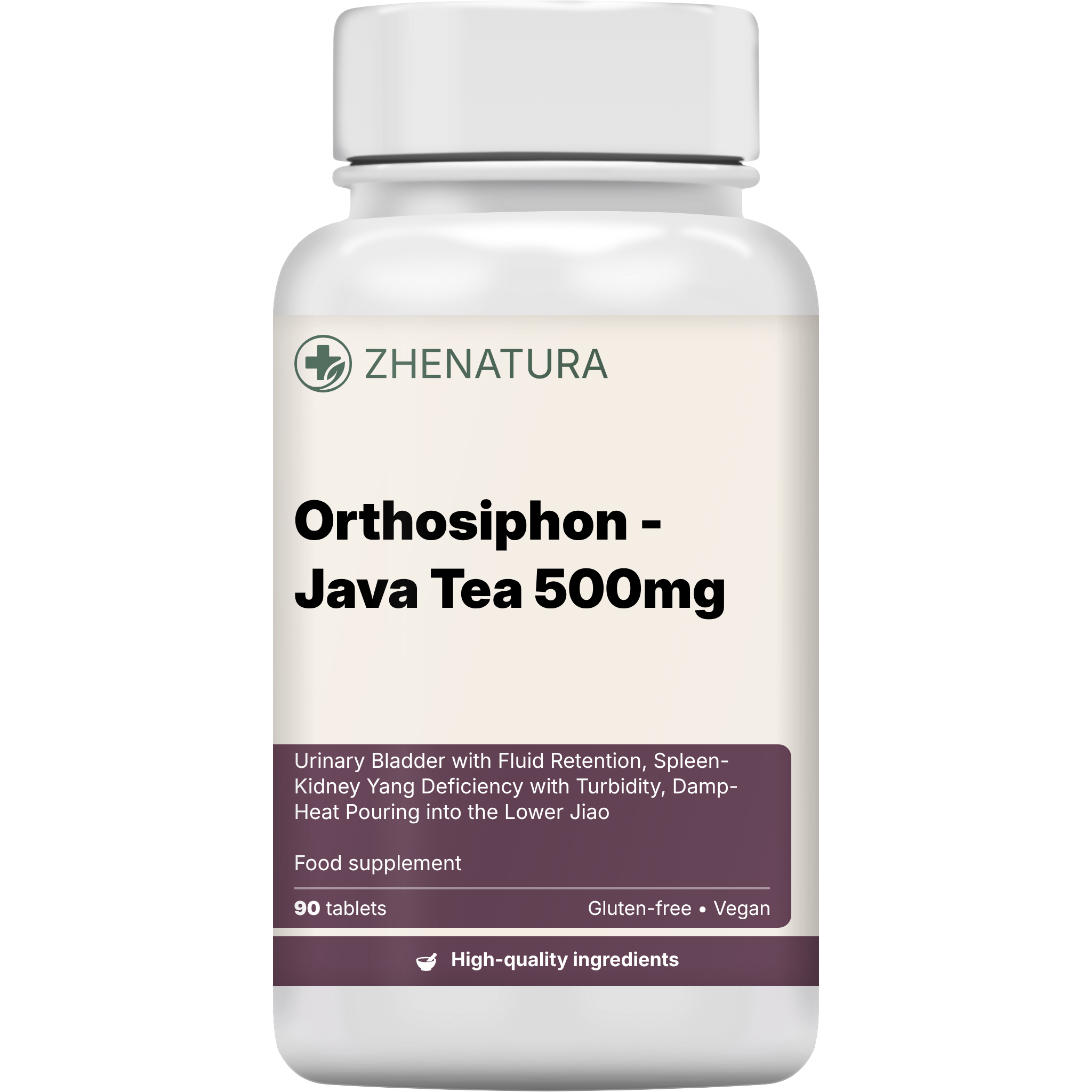 Orthosiphon java tea 500mg packaging bottle zhen.png